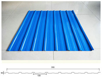 910型全自動彩鋼壓瓦機板型